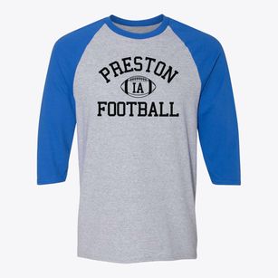 Preston Iowa Football Baseball Tee