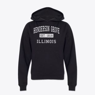 Henderson Grove Illinois Classic Established Youth Hoodie