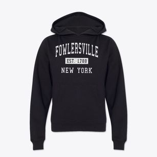Fowlersville New York Classic Established Youth Hoodie