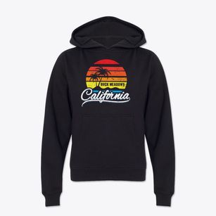 Buck Meadows California Palm Tree Sunset Youth Hoodie