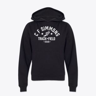 C F Simmons Middle School Track and Field Youth Hoodie