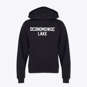 Oconomowoc Lake Wisconsin Classic Block Youth Hoodie