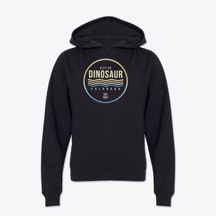 Dinosaur Colorado Color Fade Youth Hoodie