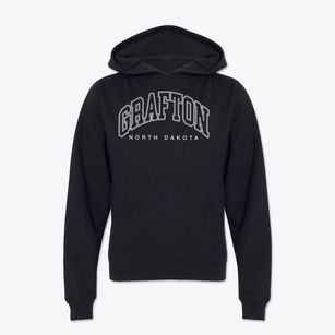 Grafton North Dakota Inline Youth Hoodie