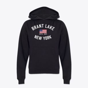 Brant Lake New York Patriot Youth Hoodie