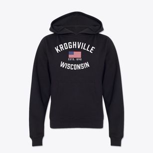 Kroghville Wisconsin Patriot Youth Hoodie