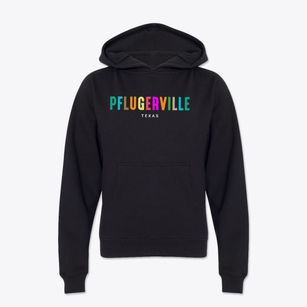 Pflugerville Texas Color Pop Youth Hoodie