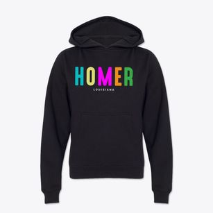 Homer Louisiana Color Pop Youth Hoodie