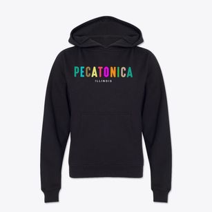 Pecatonica Illinois Color Pop Youth Hoodie