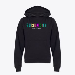 Suisun City California Color Pop Youth Hoodie