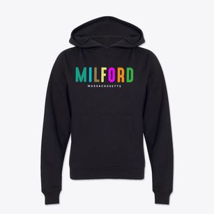 Milford Massachusetts Color Pop Youth Hoodie