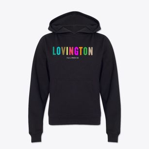 Lovington Illinois Color Pop Youth Hoodie