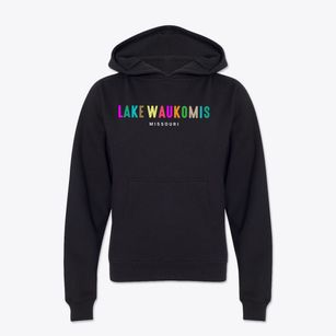 Lake Waukomis Missouri Color Pop Youth Hoodie