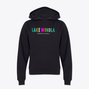 Lake Winola Pennsylvania Color Pop Youth Hoodie