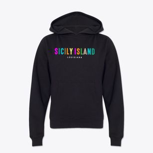 Sicily Island Louisiana Color Pop Youth Hoodie