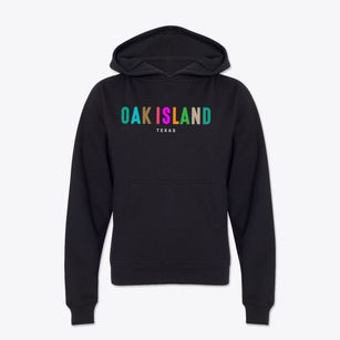 Oak Island Texas Color Pop Youth Hoodie