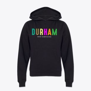 Durham New Hampshire Color Pop Youth Hoodie