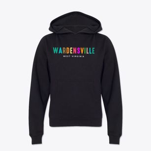 Wardensville West Virginia Color Pop Youth Hoodie