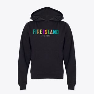 Fire Island New York Color Pop Youth Hoodie