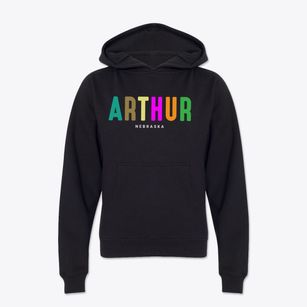Arthur Nebraska Color Pop Youth Hoodie