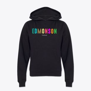 Edmonson Texas Color Pop Youth Hoodie