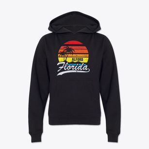 Alford Florida Palm Tree Sunset Youth Hoodie