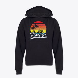 Milton Florida Palm Tree Sunset Youth Hoodie