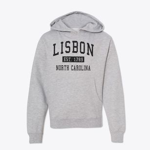 Lisbon North Carolina Classic Established Youth Hoodie