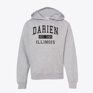 Darien Illinois Classic Established Youth Hoodie
