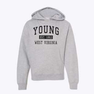 Young West Virginia Classic Established Youth Hoodie