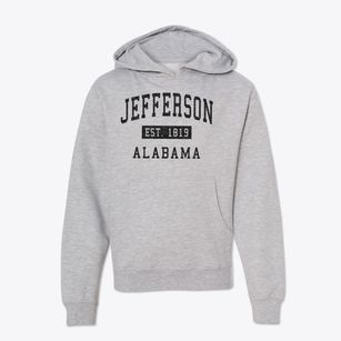 Jefferson Alabama Classic Established Youth Hoodie