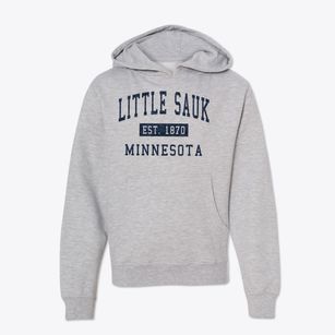 Little Sauk Minnesota Classic Established Youth Hoodie