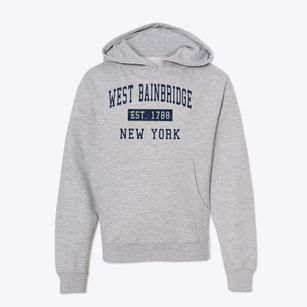 West Bainbridge New York Classic Established Youth Hoodie