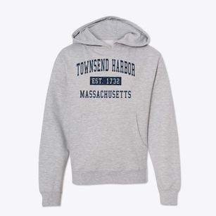 Townsend Harbor Massachusetts Classic Established Youth Hoodie
