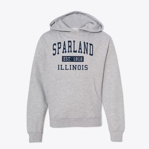 Sparland Illinois Classic Established Youth Hoodie