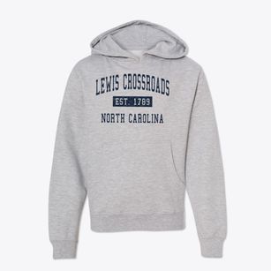 Lewis Crossroads North Carolina Classic Established Youth Hoodie