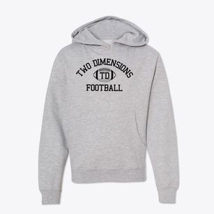 Two Dimensions Prep School Classic Football Youth Hoodie