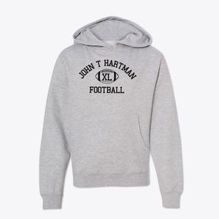 John T Hartman Magnet School Classic Football Youth Hoodie
