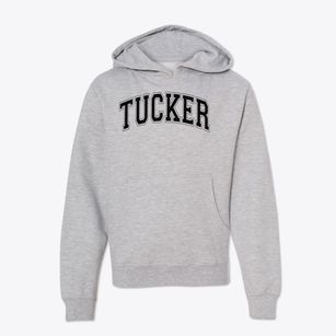 Tucker Memorial Elementary School Varsity Arch Youth Hoodie