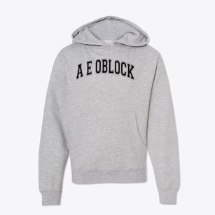 A E Oblock Junior High School Varsity Arch Youth Hoodie