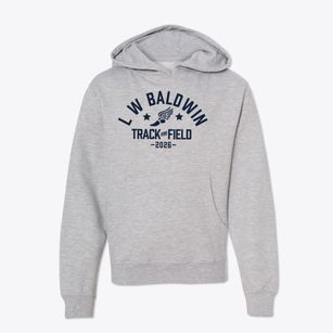 L W Baldwin Elementary School Track and Field Youth Hoodie