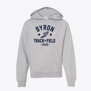 Byron Middle School Track and Field Youth Hoodie