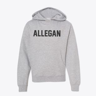 Allegan Michigan Classic Block Youth Hoodie
