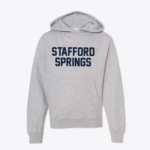 Stafford Springs Connecticut Classic Block Youth Hoodie