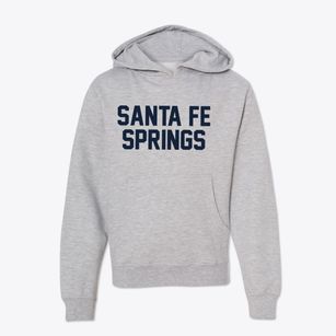 Santa Fe Springs California Classic Block Youth Hoodie