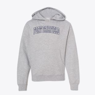 Fort Fairfield Maine Trendy Block Youth Hoodie