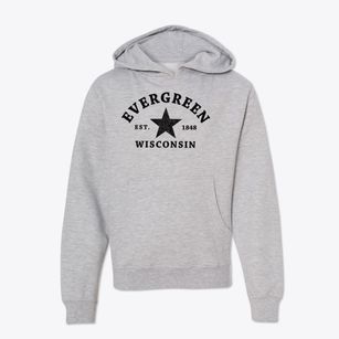Evergreen Wisconsin Star Youth Hoodie