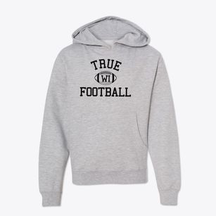 True Wisconsin Football Youth Hoodie