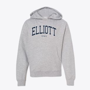 Elliott Iowa Traditional Youth Hoodie