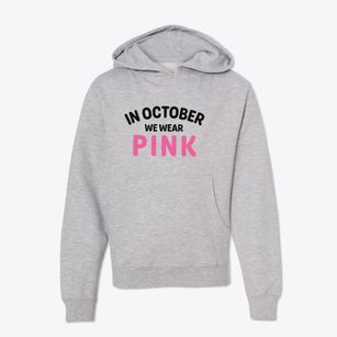   In October We Wear Pink Youth Hoodie